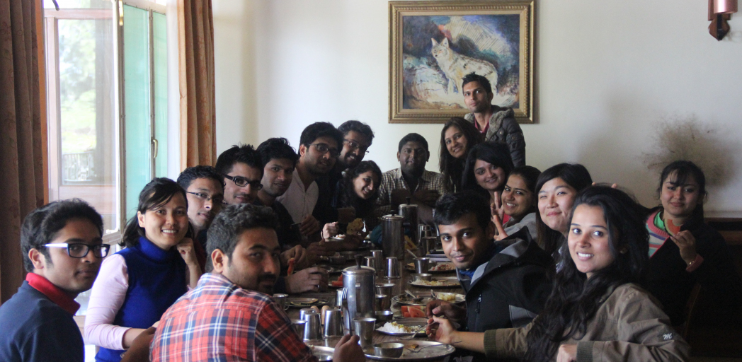 Lunch time for symbiosis students